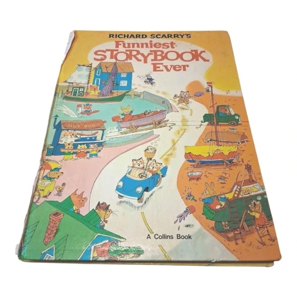 Vintage 1973 Richard Scarry's Funniest‎ Storybook Ever! Rare Hardcover Classic